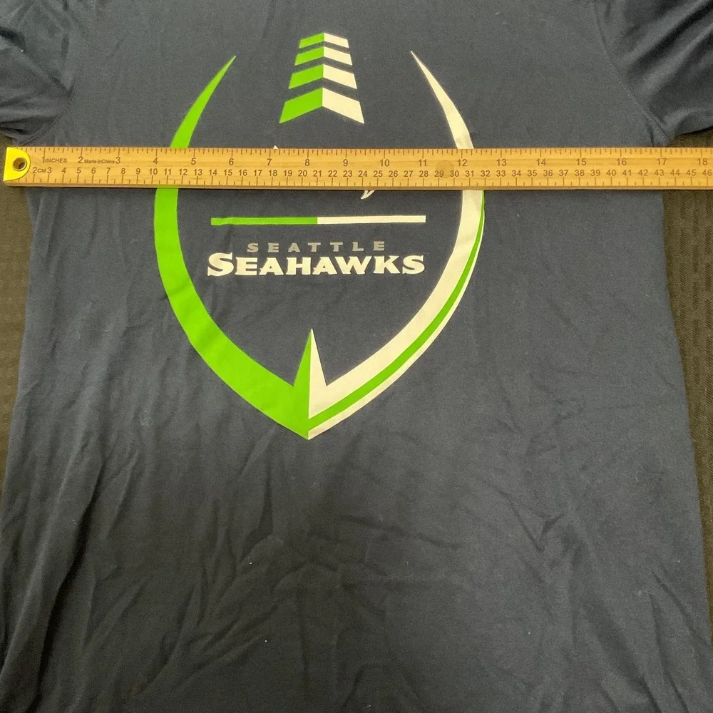 Seattle Seahawks Shirt Mens Small‎ Blue NFL Football Nike Dri Fit Tee T-Shirt